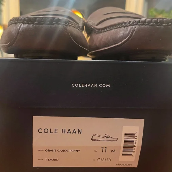 🤎 NIB Mens Cole Haan Grant Canoe Penny Loafer (11)